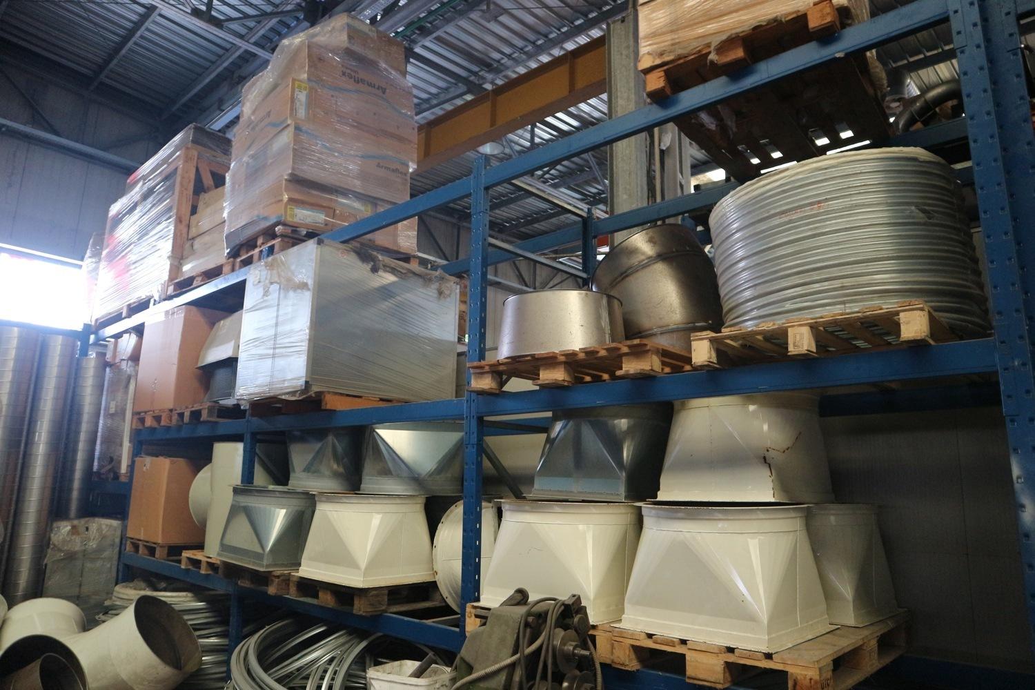 Lot Raw materials and semifinished goods warehouse