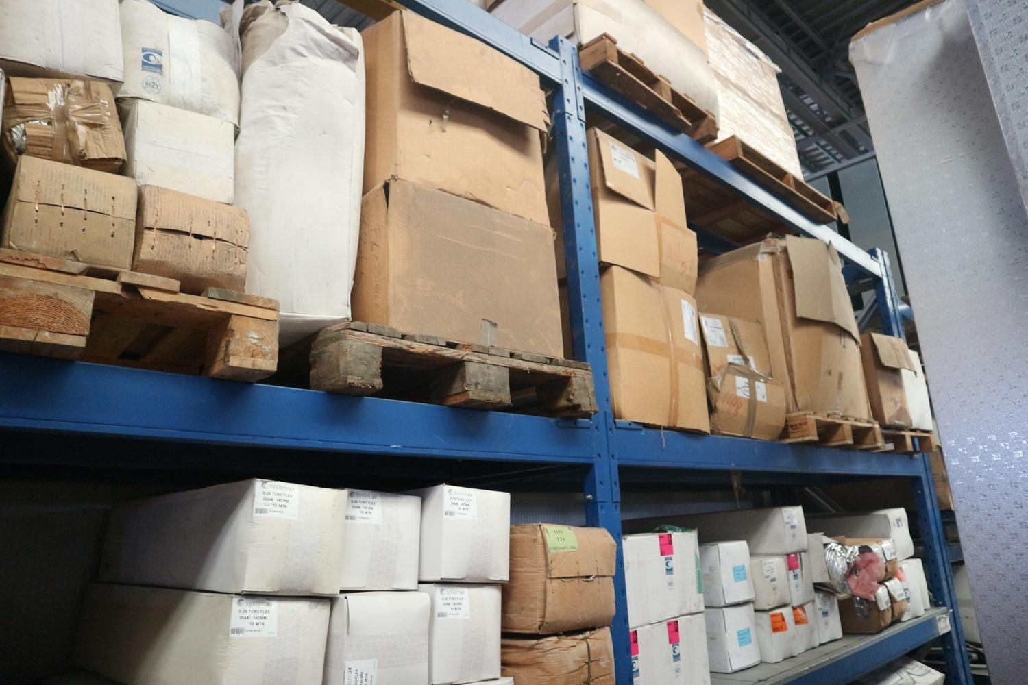 Lot Raw materials and semifinished goods warehouse