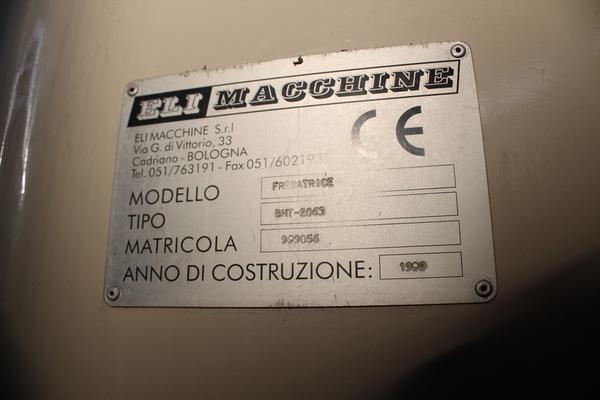 49#4006 Fresa Eli Macchine Bmt 2063 in vendita - foto 3