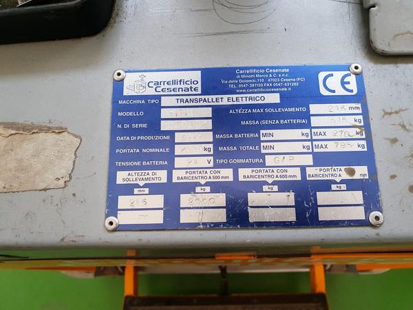 7#4009 Transpallet elettrico e carica batteria in vendita - foto 3