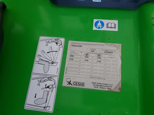9#4009 Muletto elettrico Cesab con accumulatore in vendita - foto 6