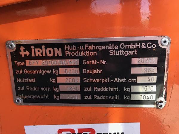 2#4023 Carrello elevatore trasversale Irion in vendita - foto 4