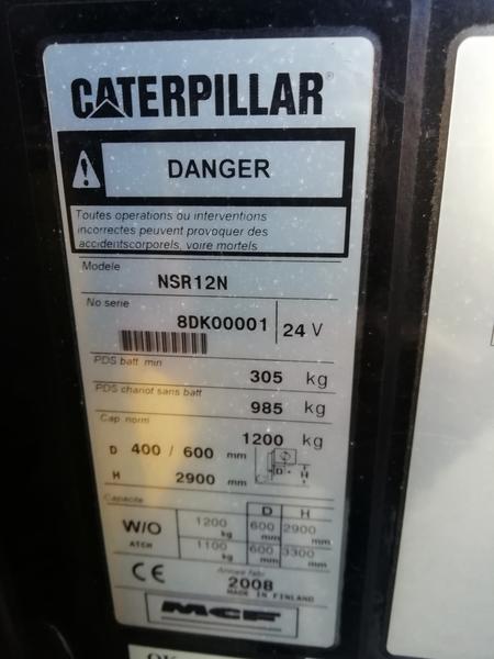 3#4028 Carrello elevatore Caterpillar nsr12n in vendita - foto 2