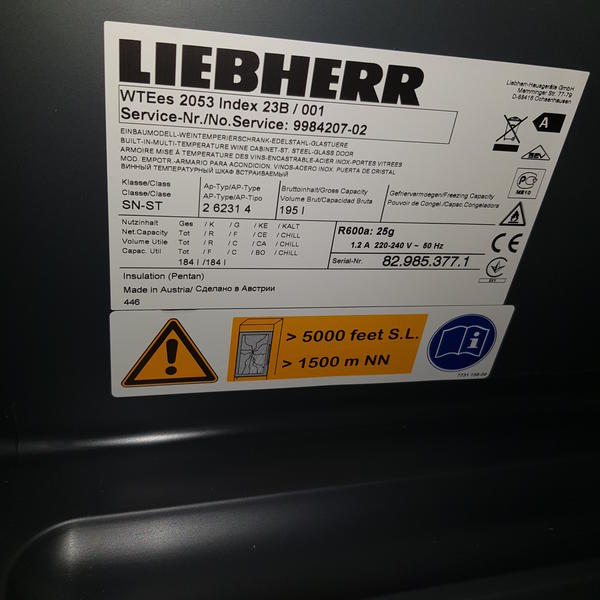 54#4068 Cantinetta Liebherr in vendita - foto 2