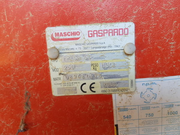 27#4069 Frese Maschio SC250 in vendita - foto 6