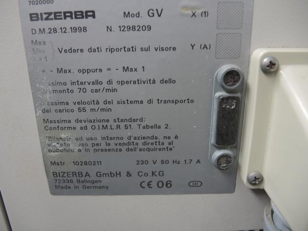 10#4084 Pesoprezzatrice Bizerba GV in vendita - foto 7