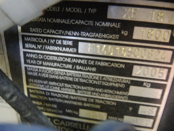 15#4084 Carrello elevatore OM XE 18 in vendita - foto 11