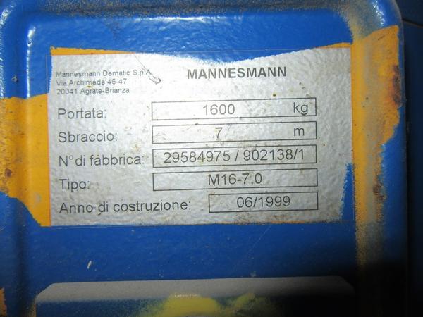 19#4099 Gru a bandiera Demag in vendita - foto 3