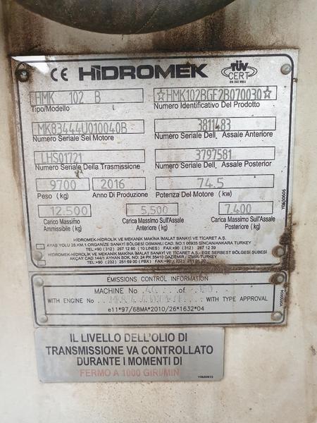 1#4105 Terna HIidromek 102 B S in vendita - foto 2