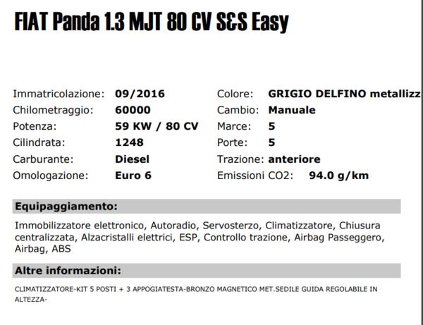 1#4147 Fiat Panda 1.3 Easy in vendita - foto 2