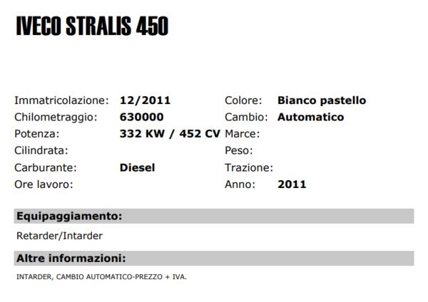 10#4147 Iveco Stralis 450 in vendita - foto 2