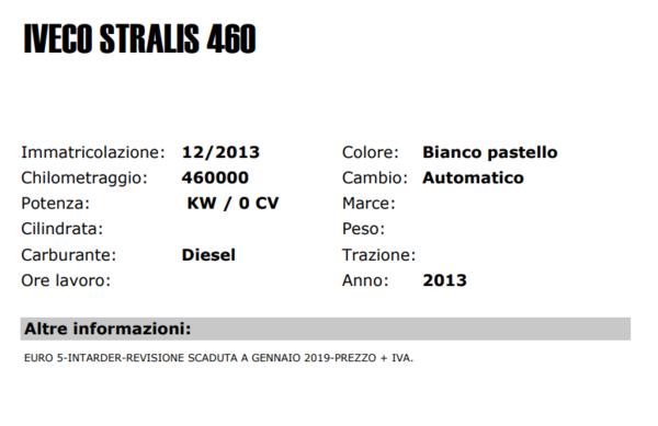 11#4147 Iveco Stralis 460 in vendita - foto 2