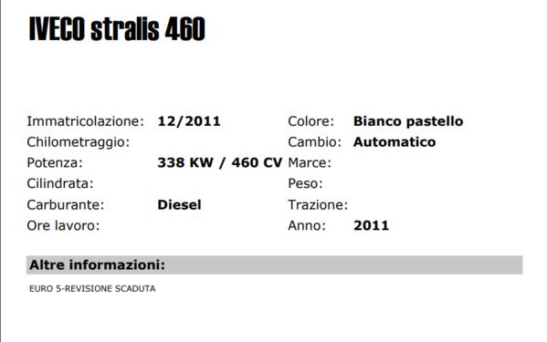 12#4147 Iveco Stralis 460 in vendita - foto 2