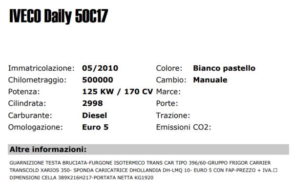 2#4147 Iveco Daily 50C17 in vendita - foto 2