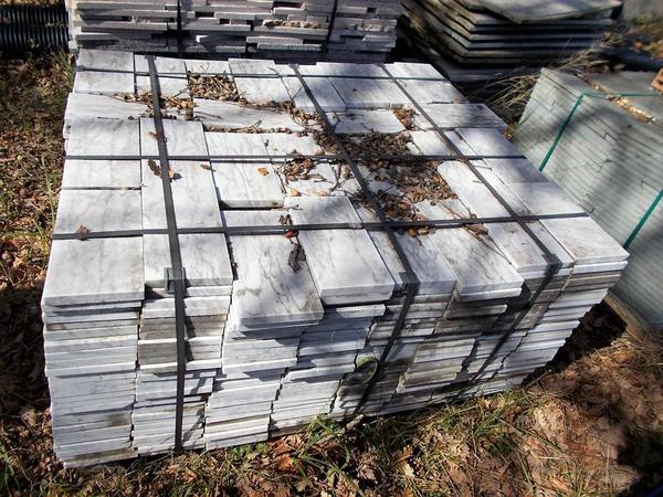 5#4198 Pavimento di marmo bianco Carrara in vendita - foto 1