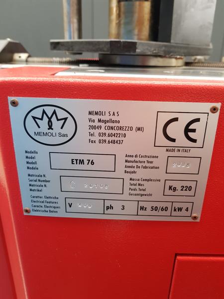 3#4199 Curvatubi Memoli ETM 76 in vendita - foto 4