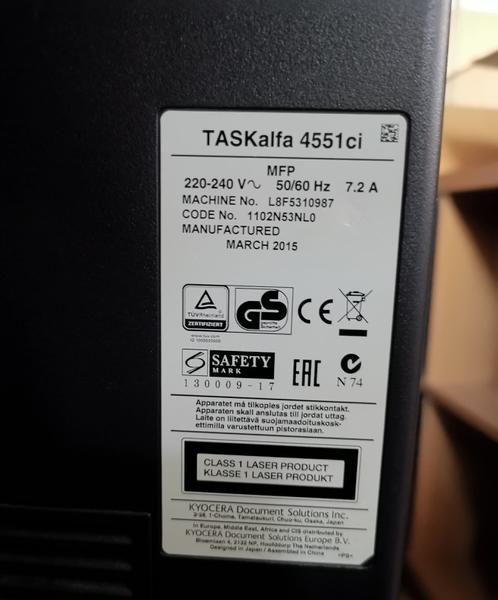 2#4213 Kyocera taskalfa 4551 ci in vendita - foto 5