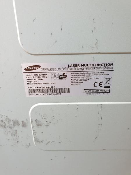 8#4213 Samsung laser multifunction clx 9201na in vendita - foto 6