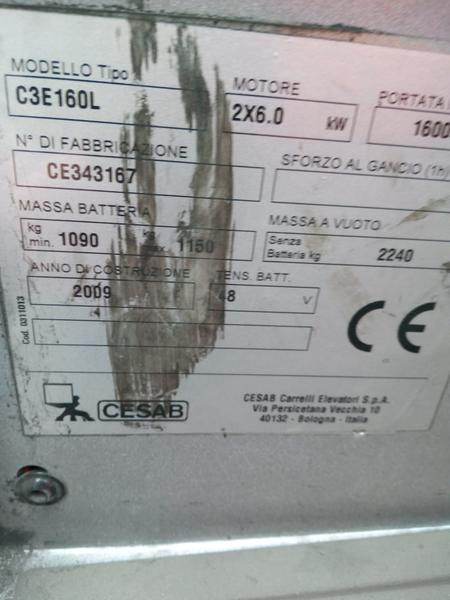 1#4221 Carrello elevatore elettrico Cesab C3E160L in vendita - foto 4