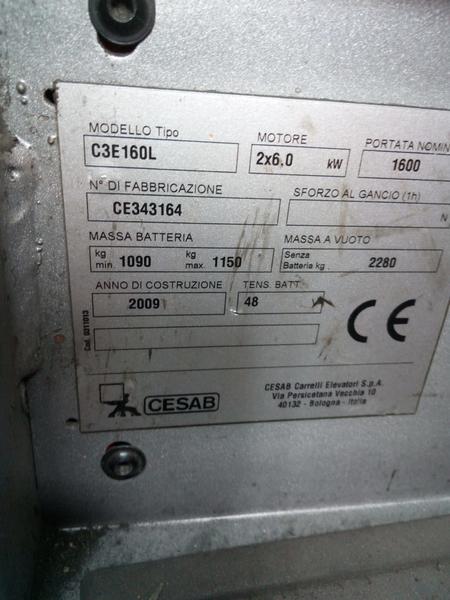 3#4221 Carrello elevatore elettrico Cesab C3E160L in vendita - foto 7