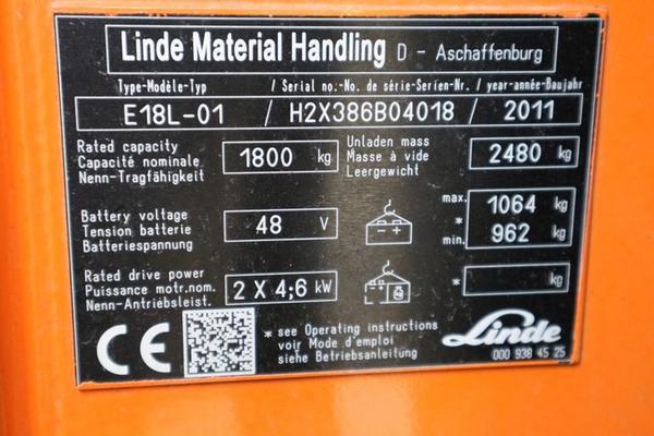194#4233 Carrello elevatore Linde in vendita - foto 4