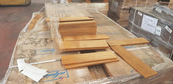 1#4239 Lamparquet massiccio Teak in vendita - foto 2