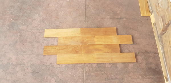1#4239 Lamparquet massiccio Teak in vendita - foto 5