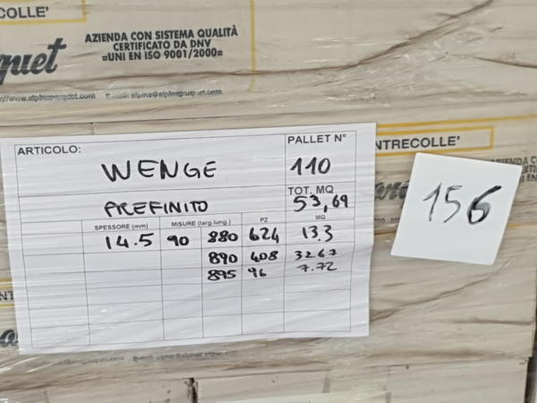 156#4239 Parquet multistrato Wenge in vendita - foto 3