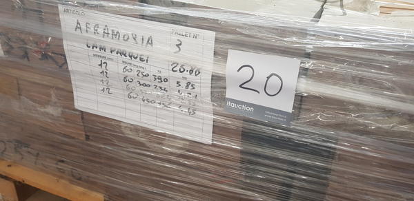 20#4239 Lamparquet massiccio Afrormosia in vendita - foto 3