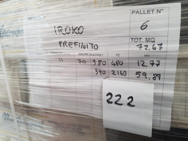 222#4239 Parquet multistrato Iroko in vendita - foto 1