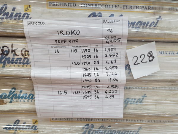 228#4239 Parquet multistrato Iroko in vendita - foto 2