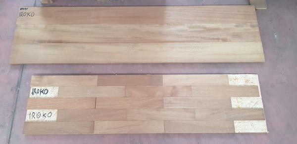 9#4239 Lamparquet massiccio Iroko in vendita - foto 5