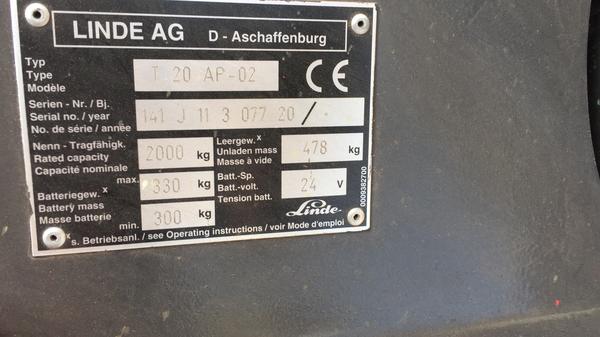 14#4245 Transpallet elettrico Linde T20 in vendita - foto 3