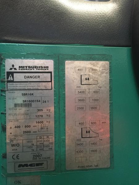 8#4245 Transpallet elettrico Mitsubishi in vendita - foto 3