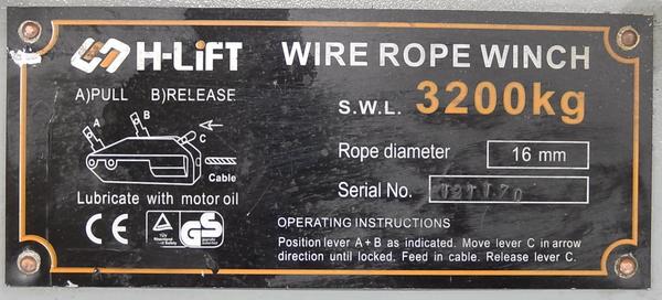 16#4246 Argano manuale Wire rope winch in vendita - foto 3