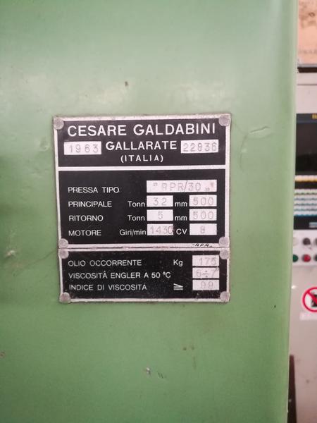 30#4247 Pressa oleodinamica Galdabini RPR/30 in vendita - foto 2