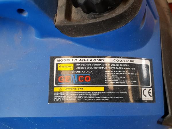 2#4250 Martello perforatore Hitachi e generatore di corrente Gemco in vendita - foto 55