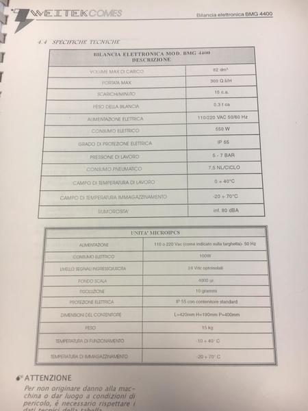 1#4271 Insaccatrice Weitek per granulo termoplastico in vendita - foto 17