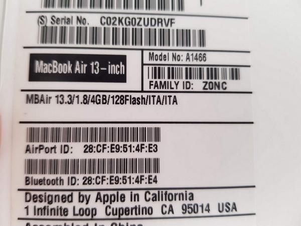 191#4327 Macbook Air in vendita - foto 9