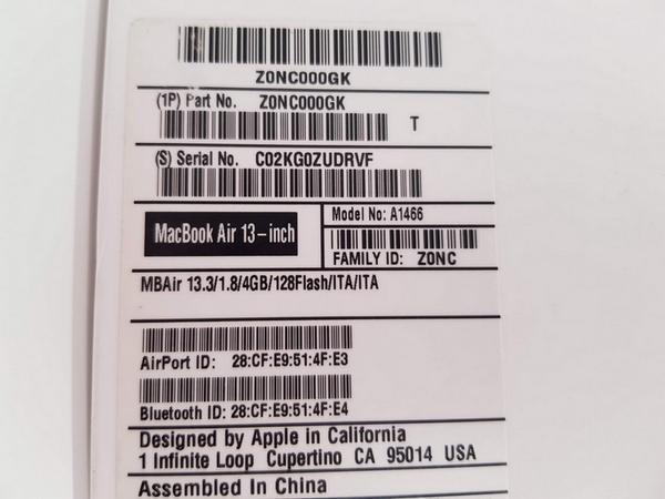 191#4327 Macbook Air in vendita - foto 10