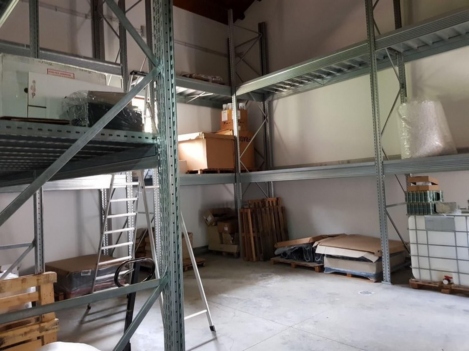 Lot Industrial shelving