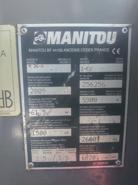 1#4365 Carrello elevatore Manitou M26.4 in vendita - foto 14