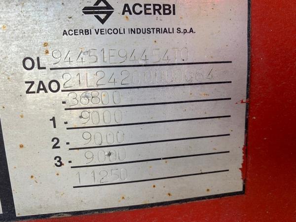 5#4376 Semirimorchio Cisterna per trasporto specifico di sostanze pericolose Acerbi in vendita - foto 16