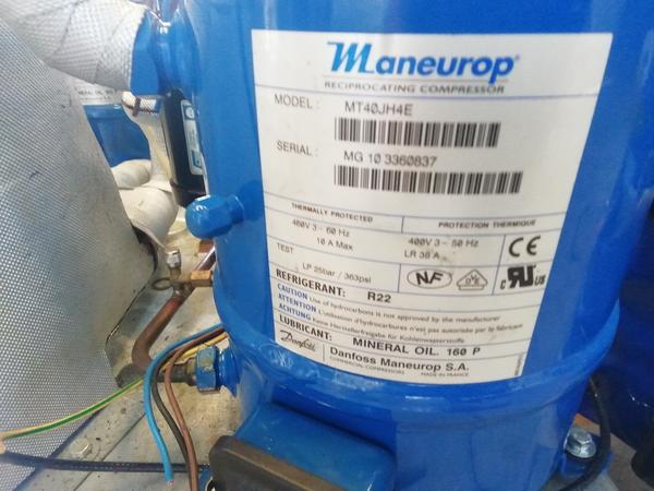 1#4377 Gruppo frigo con 2 compressori Maneurop MT40JH4E Z in vendita - foto 2