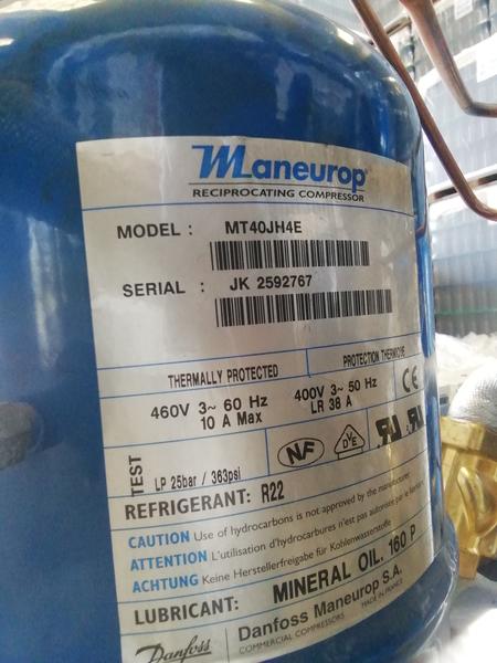 1#4377 Gruppo frigo con 2 compressori Maneurop MT40JH4E Z in vendita - foto 5