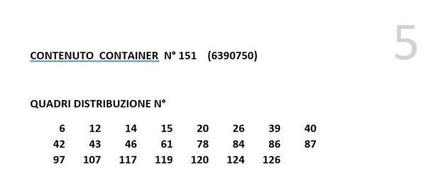 20151#4390 Container e quadri distribuzione in vendita - foto 2