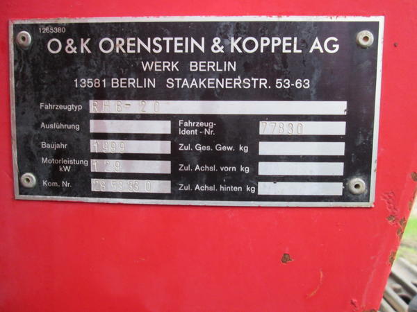 13#4419 Escavatore cingolato O&K RH6-20 in vendita - foto 5