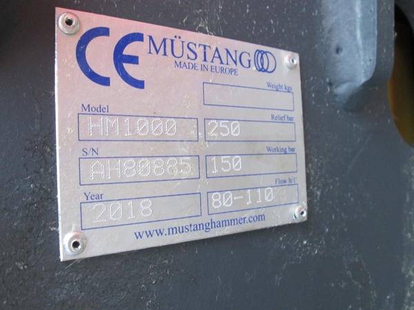 29#4419 Martello demolitore Mustang HM1000 in vendita - foto 5