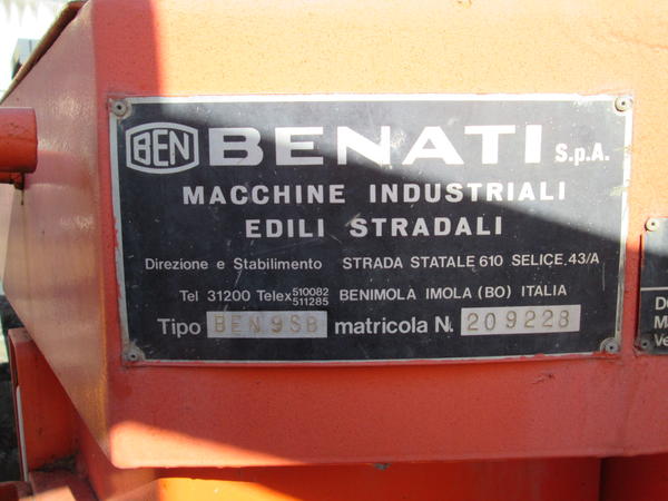 36#4419 Pala gommata Benati BEN9S in vendita - foto 5