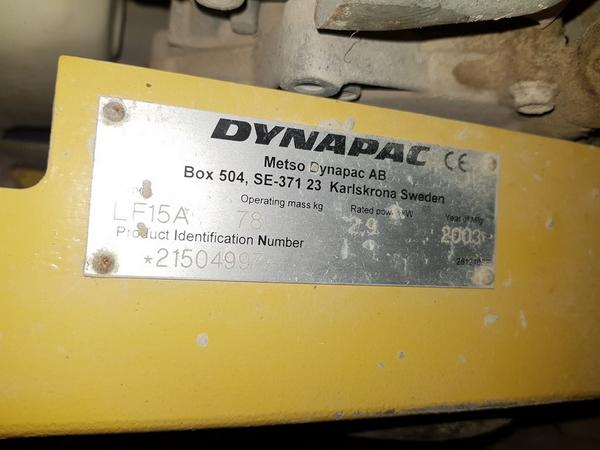 10#4437 Compattatrice Dynapac e attrezzature edili in vendita - foto 7